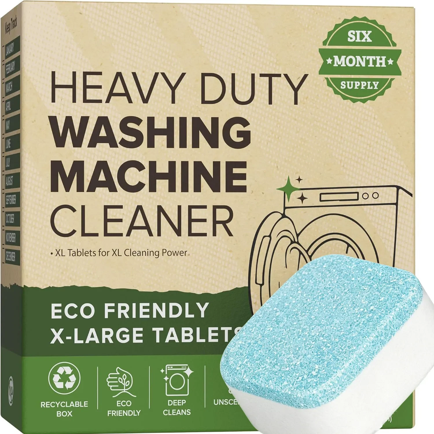 Heavy Equipment Washing - Таблетки для очистки стиральных машин от