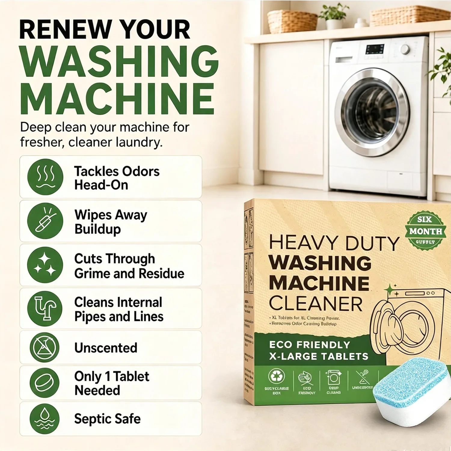 Таблетки для очистки стиральны – обзор и цена Heavy Equipment Washing